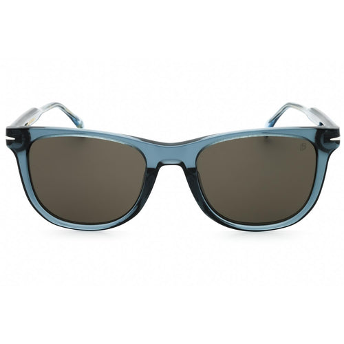 David Beckham DB 1113/S Men Rectangular Sunglasses Blue / Grey