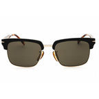 David Beckham DB 1119/G/S Men Rectangular Sunglasses Black Havana Gold / Grey
