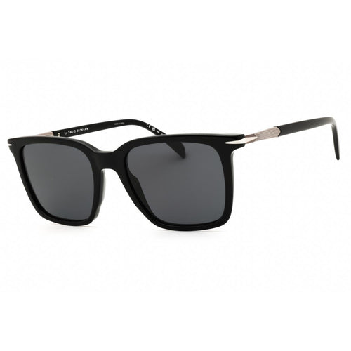 David Beckham DB 1130/S Men Rectangular Sunglasses Black Dark Ruthenium / Grey