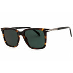 David Beckham DB 1130/S Men Rectangular Sunglasses Brown Horn / Green SP
