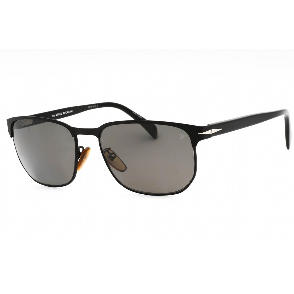 David Beckham DB 1131/S Men Oval Sunglasses Matte Black Silver