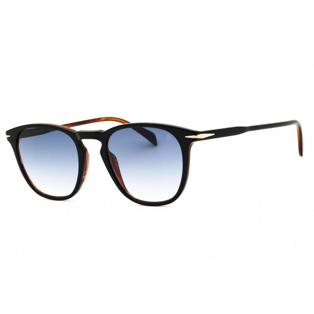 David Beckham DB 1160/S Men Round Sunglasses Shiny Black Gradient Bordeaux