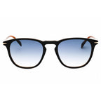 David Beckham DB 1160/S Men Round Sunglasses Shiny Black Gradient Bordeaux