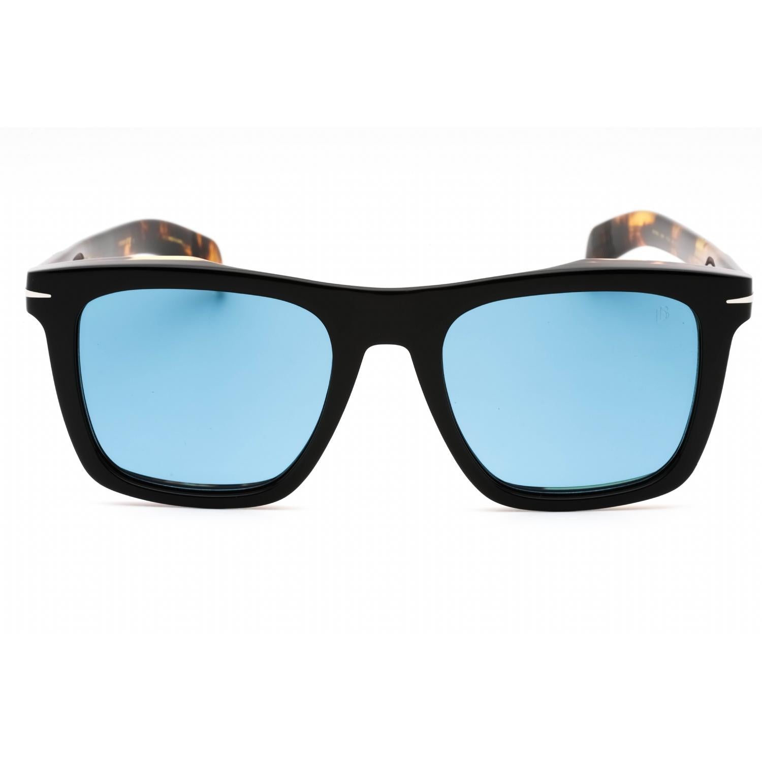 David Beckham DB 7000/S Men Rectangular Sunglasses Black Havana / Green SP