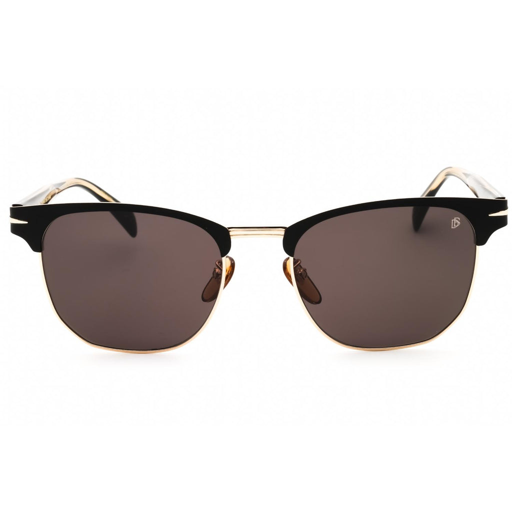 David Beckham DB 7057/F/S Matte Black Gold Grey Sunglasses
