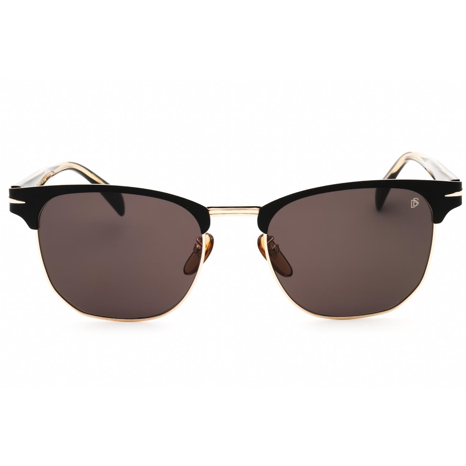 David Beckham DB 7057/F/S Matte Black Gold Grey Sunglasses