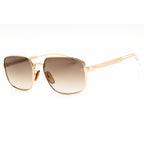 David Beckham DB 7121/G/S Men Rectangular Sunglasses Gold Brown Gradient