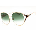 Gucci GG0225S 003 Gold Gold Green Oversized Women’s Sunglasses