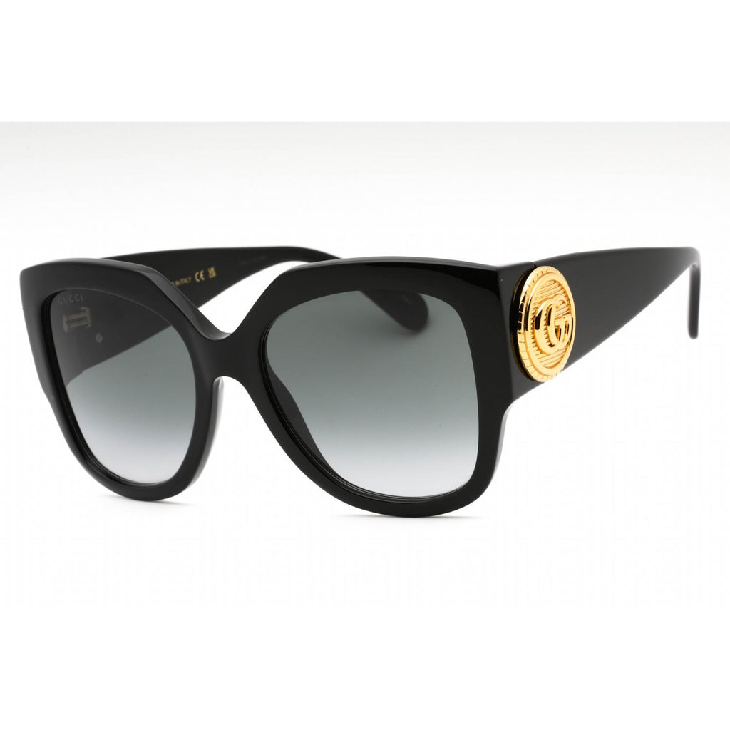 Gucci GG1407S 001 Black Black Grey Sunglasses