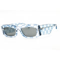 Gucci GG1426S 006 Light Blue Light Blue Grey Rectangular Men’s Sunglasses