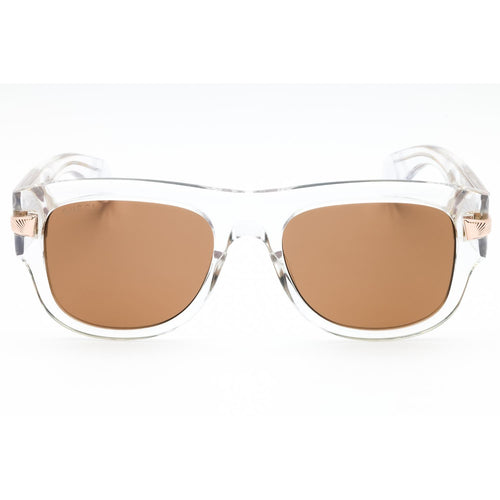 Gucci GG1517S 004 Crystal Brown Rectangular Men’s Sunglasses