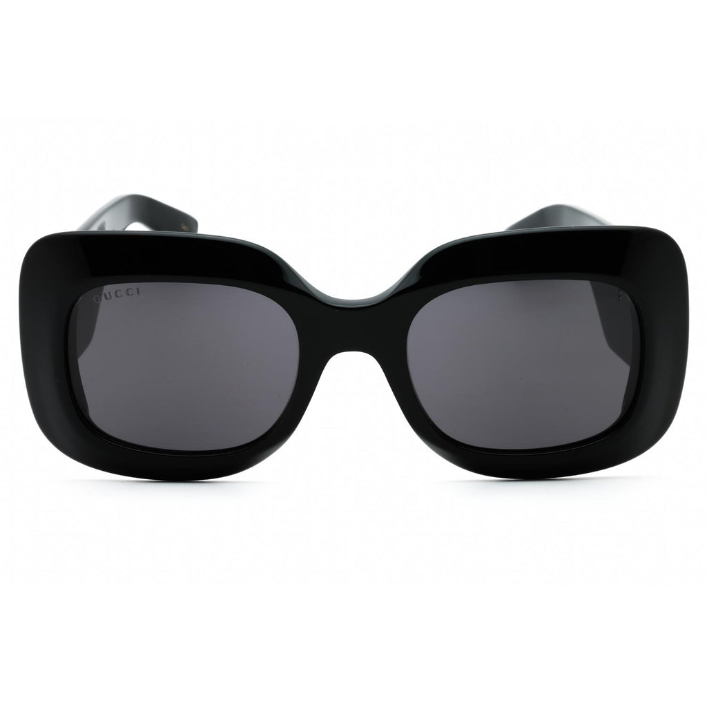 Gucci GG1695S 001 Black Grey Rectangular Women’s Sunglasses