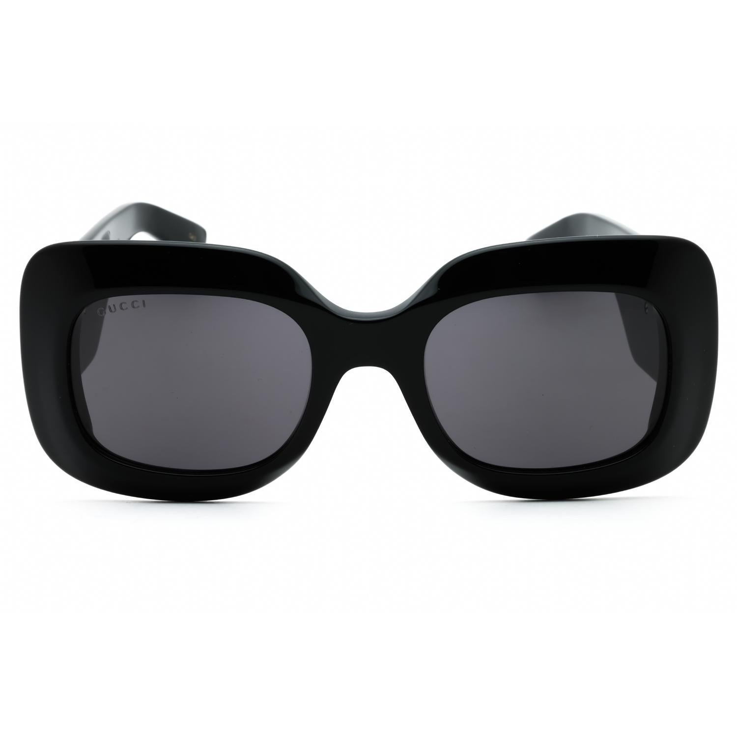 Gucci GG1695S 001 Black Grey Rectangular Women’s Sunglasses