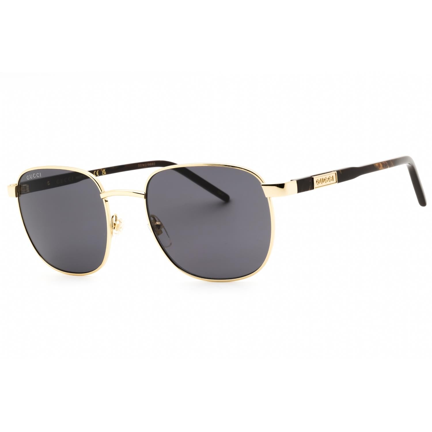 Gucci GG1799S 003 Gold Grey Oval Men’s Sunglasses