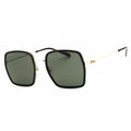 Gucci GG1848S 001 Black Gold Grey Rectangular Women’s Sunglasses