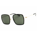 Gucci GG1848S 001 Black Gold Grey Rectangular Women’s Sunglasses