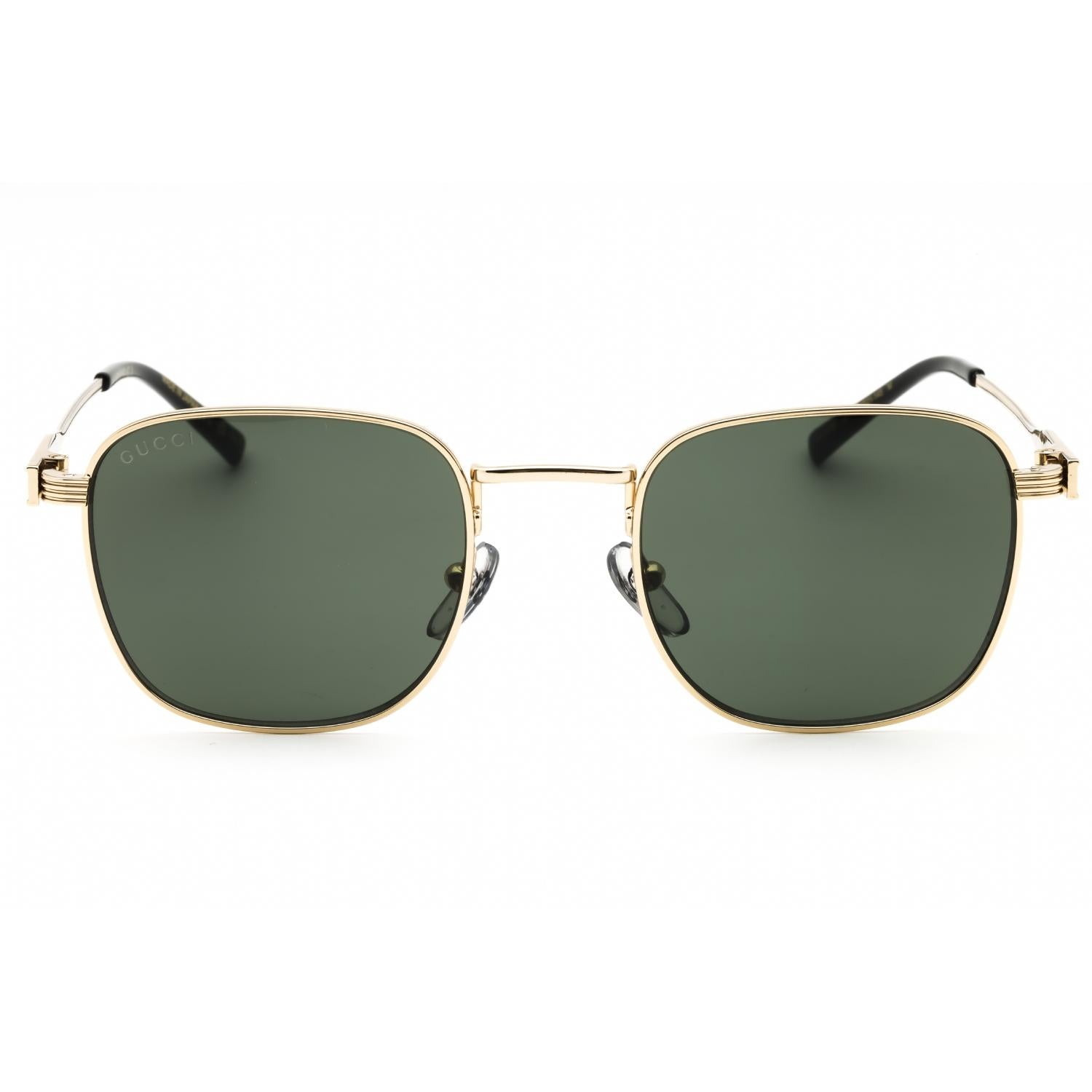 Gucci GG1876S 001 Gold Grey Round Men’s Sunglasses