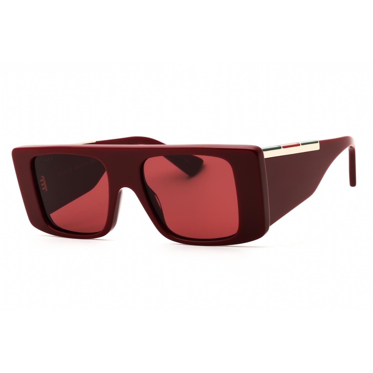 Gucci GG1888S 004 Burgundy Burgundy Red Rectangular Men’s Sunglasses