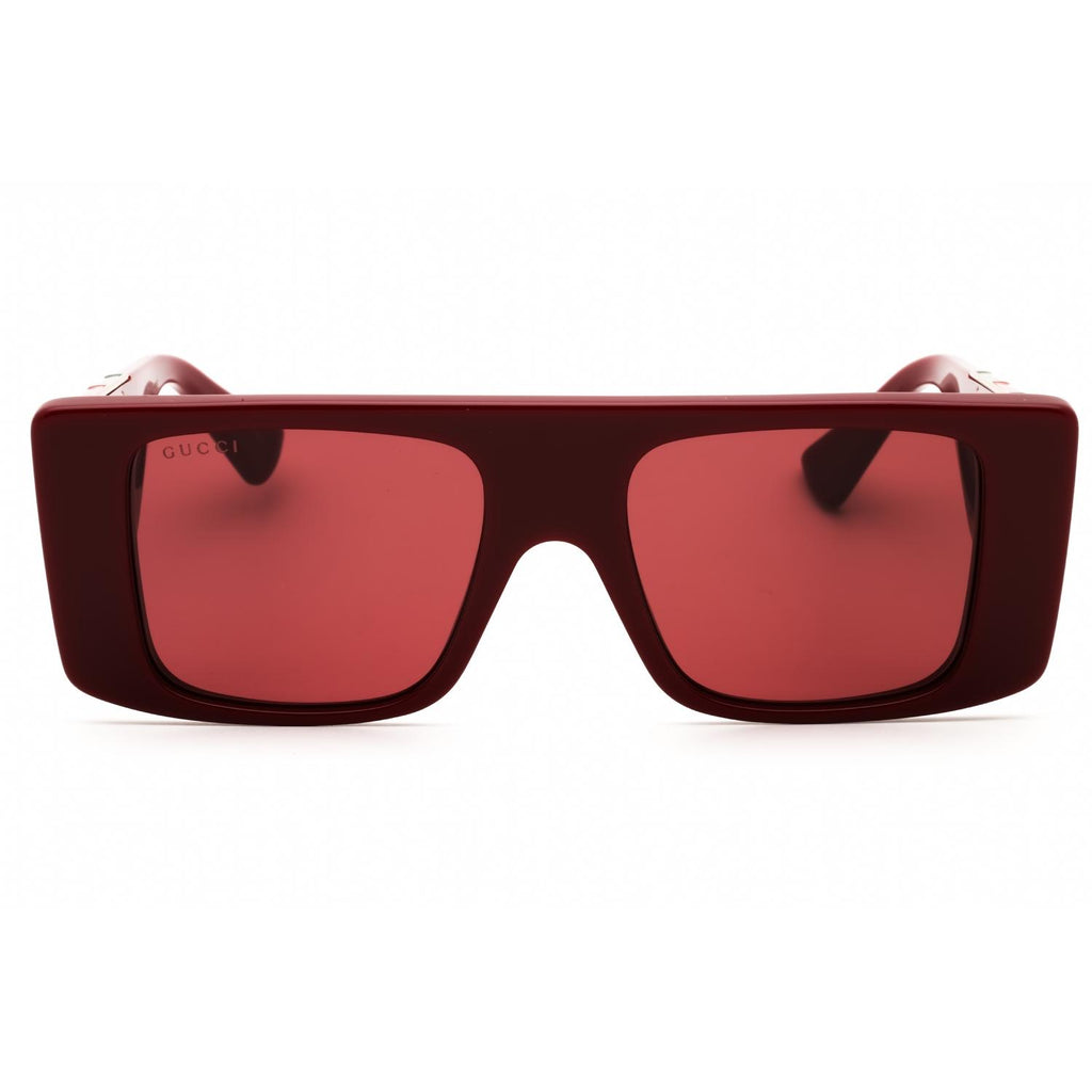 Gucci GG1888S 004 Burgundy Burgundy Red Rectangular Men’s Sunglasses