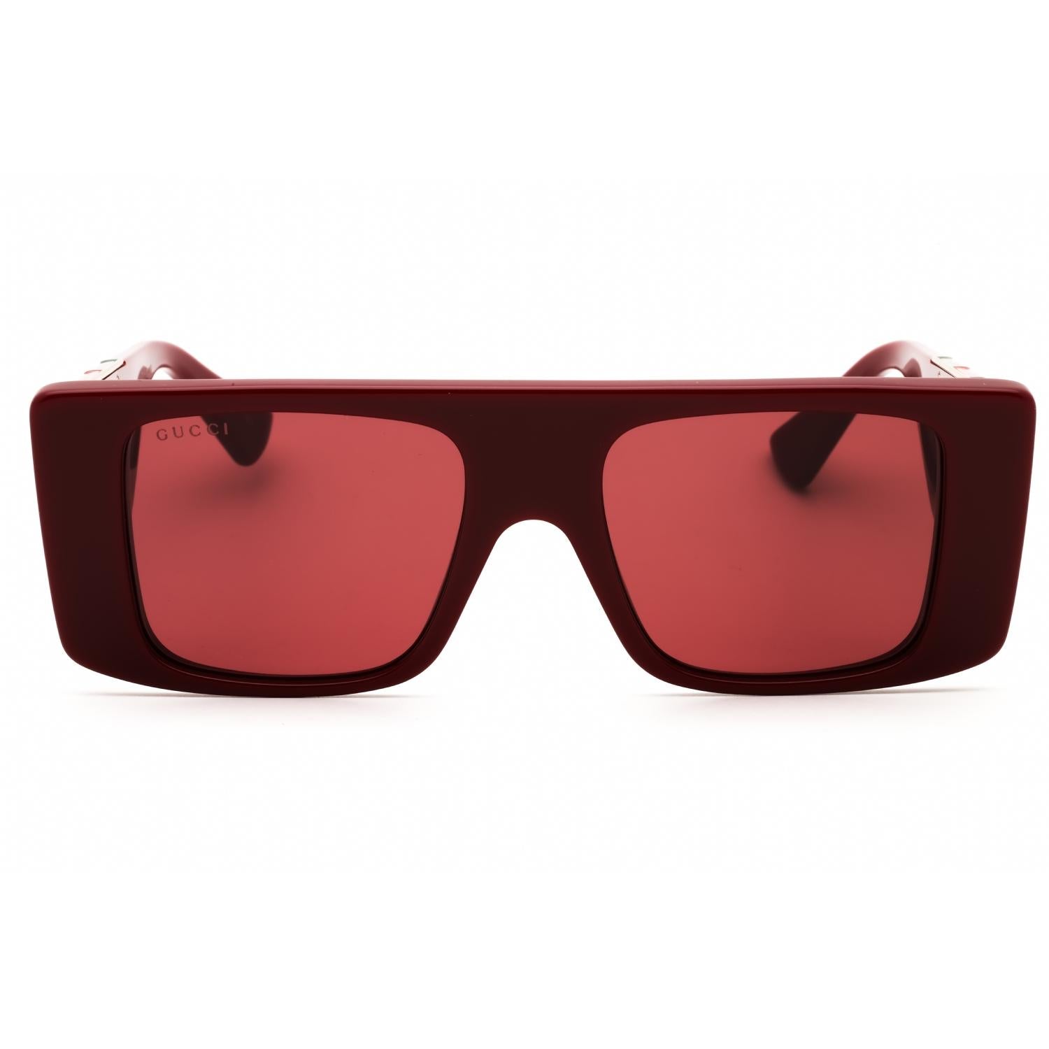 Gucci GG1888S 004 Burgundy Burgundy Red Rectangular Men’s Sunglasses