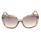 Guess Factory GF0383 Women Cat Eye Sunglasses Shiny Light Brown / Gradient Brown