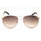 Guess Factory GF0408 Women Aviator Sunglasses Gold / Gradient Brown