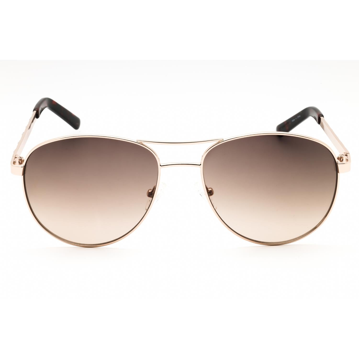 Guess Factory GF0408 Women Aviator Sunglasses Gold / Gradient Brown