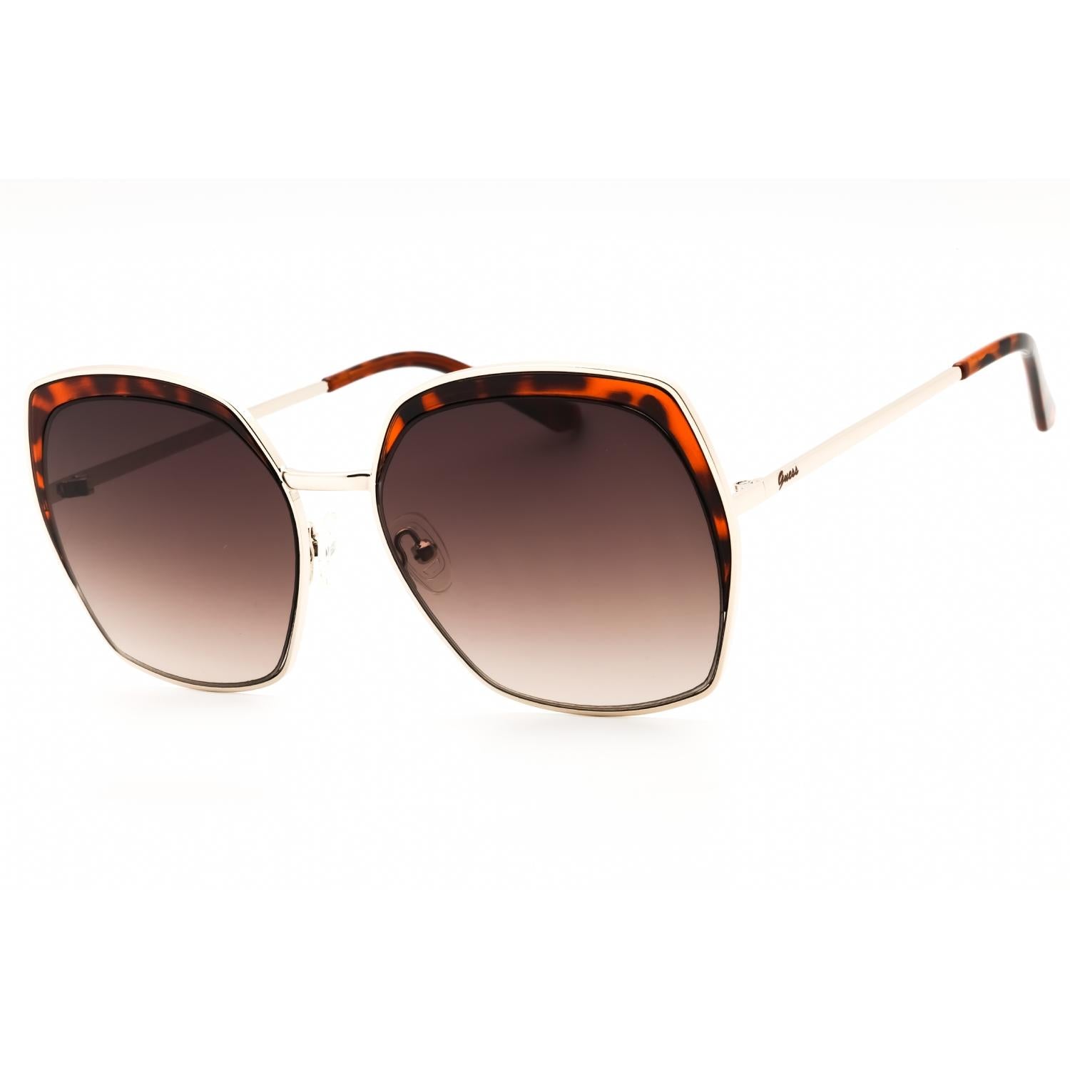 Guess Factory GF0410 Women Oversized Sunglasses Gold / Gradient Brown