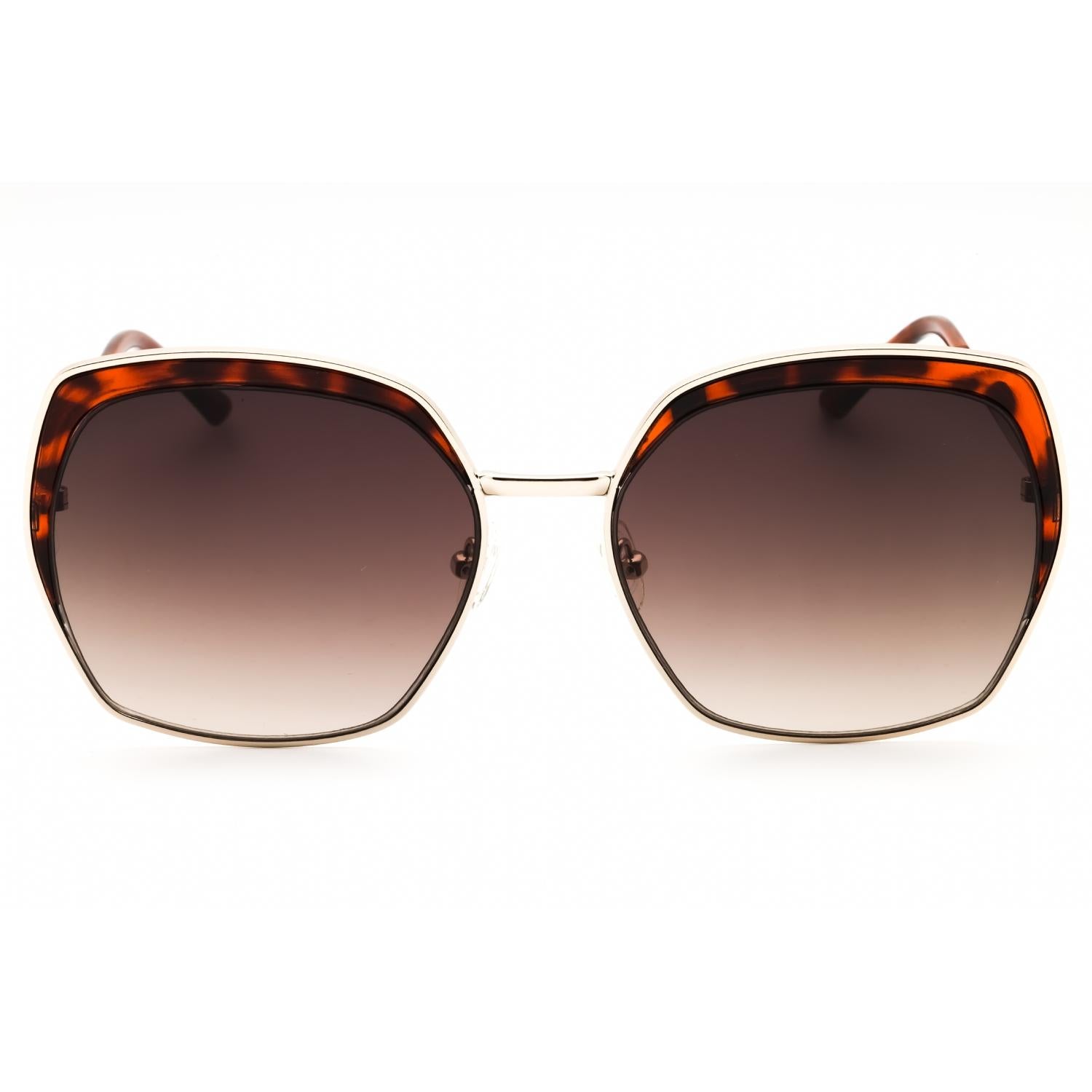 Guess Factory GF0410 Women Oversized Sunglasses Gold / Gradient Brown