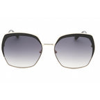 Guess Factory GF0410 Women Oversized Sunglasses Gold / Gradient Smoke