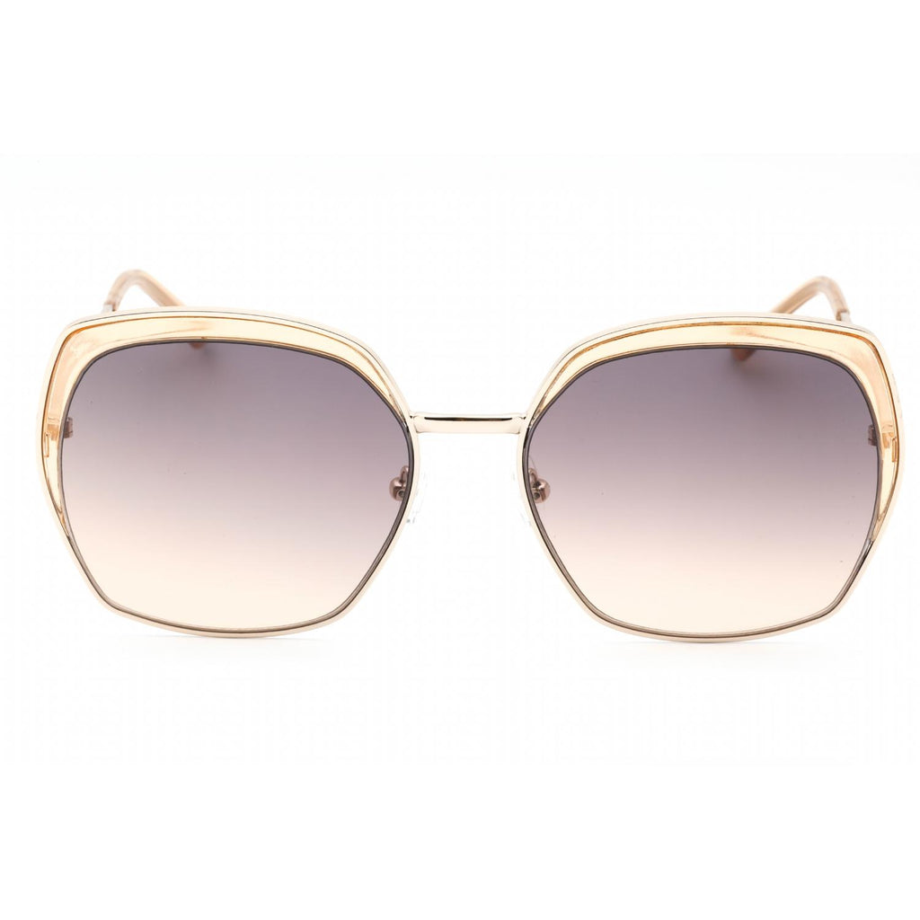 Guess Factory GF0410 Women Oversized Sunglasses Gold / Other / Gradient Brown