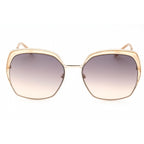 Guess Factory GF0410 Women Oversized Sunglasses Gold / Other / Gradient Brown
