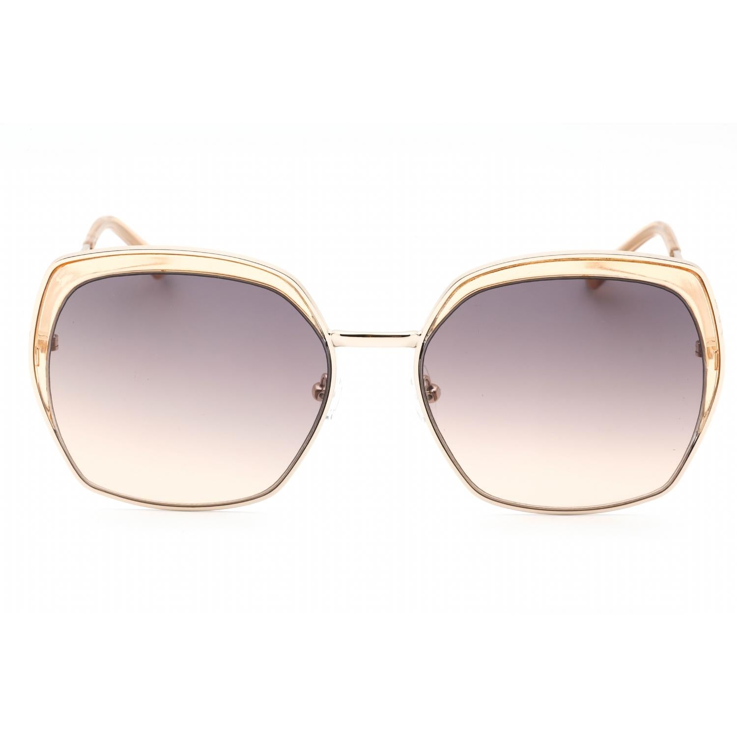 Guess Factory GF0410 Women Oversized Sunglasses Gold / Other / Gradient Brown