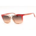 Guess GU00099 Women Rectangular Sunglasses Pink / Gradient Smoke