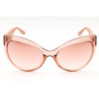 Guess GU00130 Women Oversized Sunglasses Shiny Beige / Bordeaux Mirror
