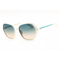 Guess GU00134 Women Round Sunglasses White / Gradient Green