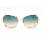 Guess GU00134 Women Round Sunglasses White / Gradient Green