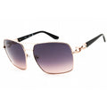 Guess GU00159 Women Rectangular Sunglasses Shiny Rose Gold / Gradient Smoke