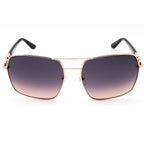 Guess GU00159 Women Rectangular Sunglasses Shiny Rose Gold / Gradient Smoke