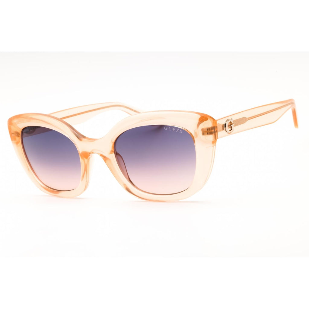 Guess GU00196 Women Cat Eye Sunglasses Orange / Gradient Violet Mirror