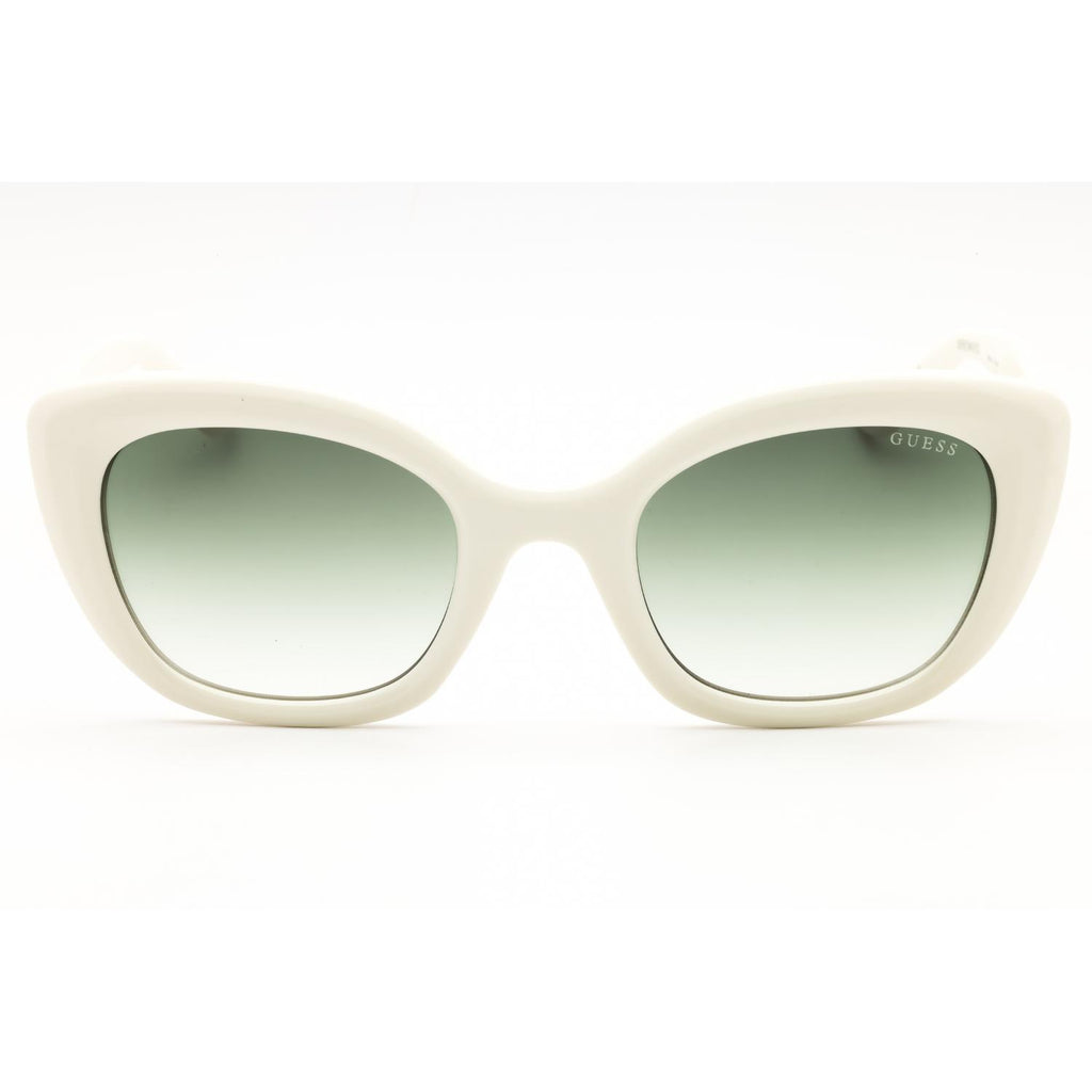 Guess GU00196 Women Cat Eye Sunglasses White / Gradient Green
