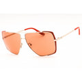 Guess GU00220 Women Oversized Sunglasses Matte Orange / Brown