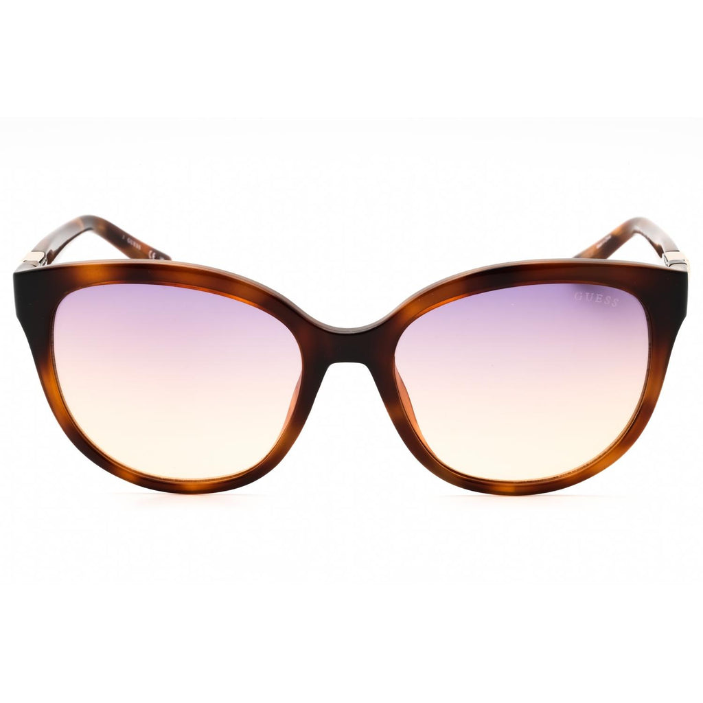 Guess GU7877 Women Round Sunglasses Blonde Havana / Rose Gradient