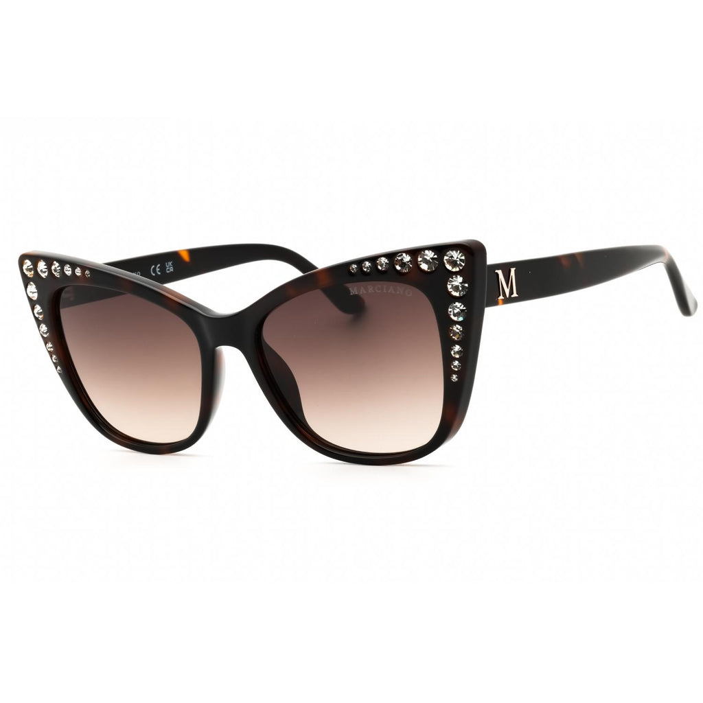 Guess by Marciano GM00000 Dark Havana/Gradient Brown Women's Sunglasses