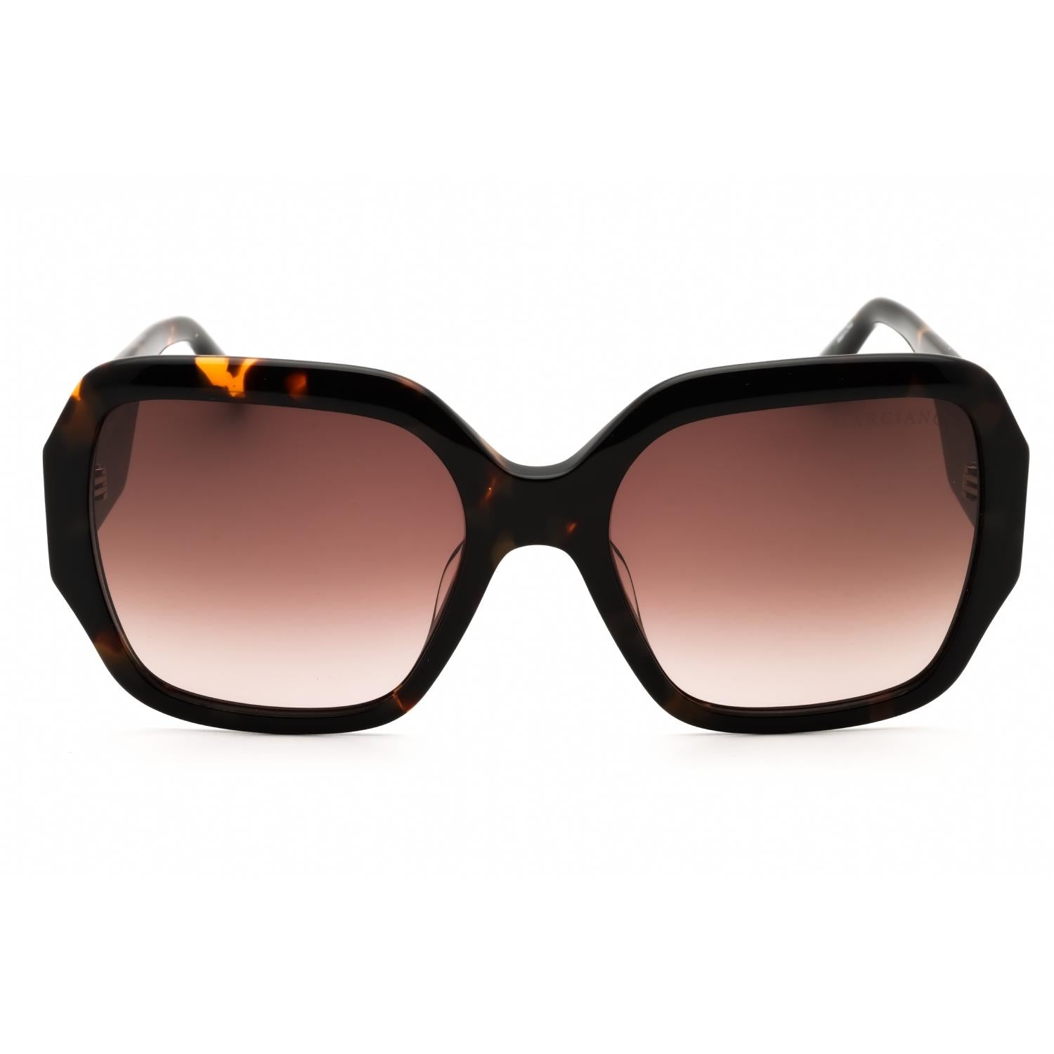 Guess by Marciano GM00014 Dark Havana/Gradient Brown Women's Oversized Sunglasses