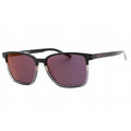 HUGO HG 1128/S Men Rectangular Sunglasses Black Grey / Red SP