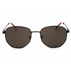 HUGO HG 1178/S Men Round Sunglasses Matte Black / Grey