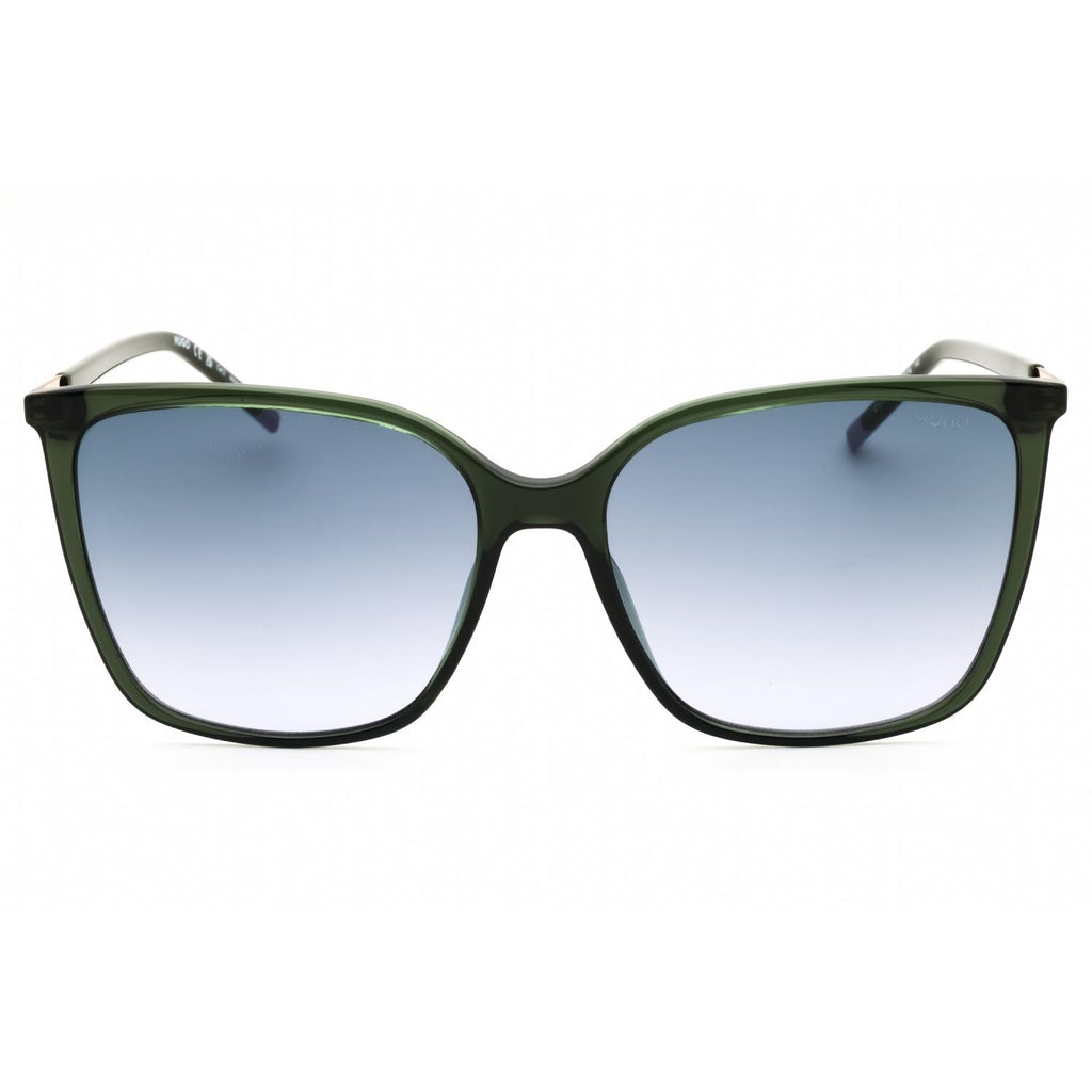HUGO HG 1275/S Women Rectangular Sunglasses Green / Gray