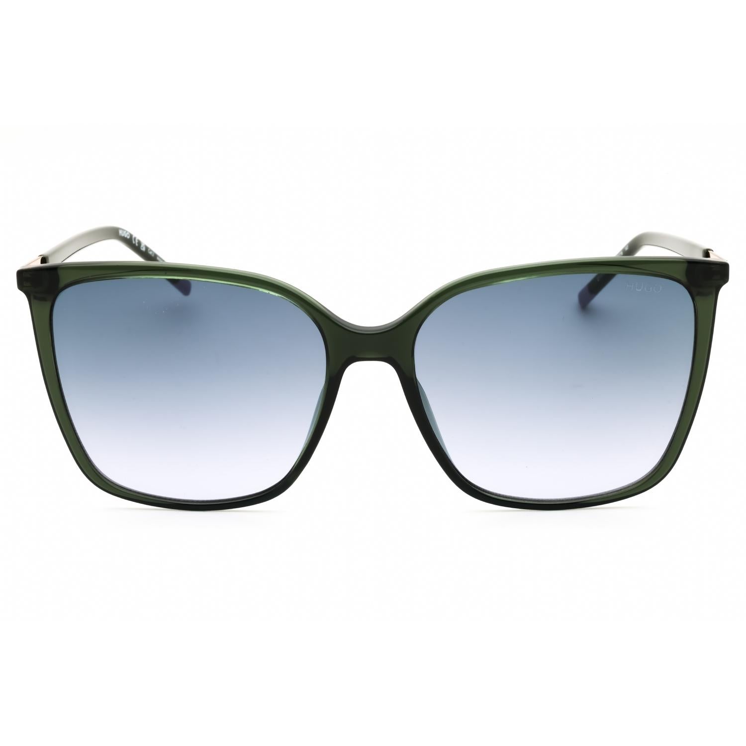 HUGO HG 1275/S Women Rectangular Sunglasses Green / Gray