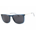 HUGO HG 1319/S Men Rectangular Sunglasses Blue / Dark Grey